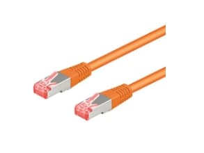 Goobay 95649, 25 m, Cat6, RJ-45, RJ-45, Oransje