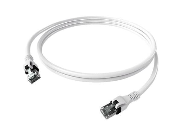Easylan CPP1OWAWAW0020 RJ45 Netværkskabel, patchkabel CAT 6A S/FTP 2 m Hvid 1 stk