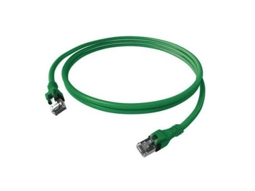 ZVK EasyLan CPP1OGAGAG0020 DualBoot Push patch-kaapeli Cat.6A suojattu vihreä 2.0m (CPP1OGAGAG0020)