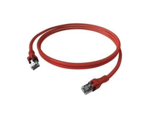 Easylan CPP1ORARAR0010 RJ45 Netværkskabel, patchkabel CAT 6A S/FTP 1 m Rød 1 stk