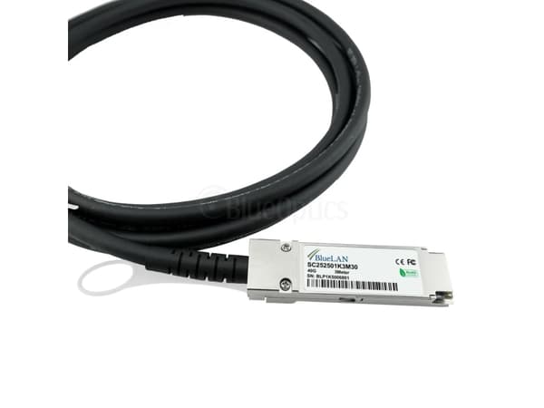 BlueOptics CAB-NIC40G10M-QSFP yhteensopiva BlueLAN DAC QSFP SC252501K1M30 (CAB-NIC40G10M-QSFP-BL)