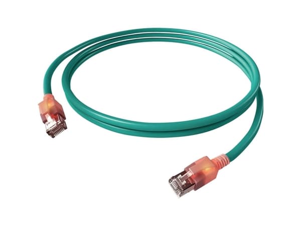 EasyLan DualBoot LED Patchkabel RJ45 S/FTP Kat.6A (Class EA), mit saCon Stecker, LSOH, türkis, 1,5 m (CS1OTADAD0015)