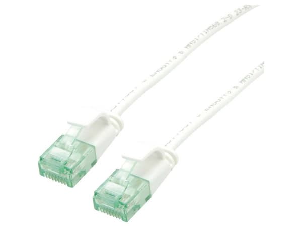 roline recycled material RJ45 (krydset) Netværkkabel Tilslutningskabel CAT 6A U/UTP 2 m Hvid