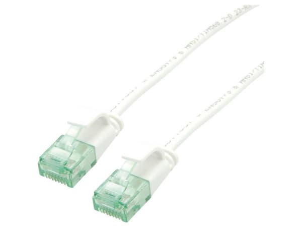 roline recycled material RJ45 (krydset) Netværkkabel Tilslutningskabel CAT 6A U/UTP 1 m Hvid