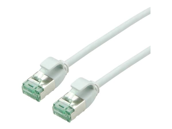 roline återvunnet material RJ45 (crossover) Nätverkskabel Anslutningskabel CAT 6A U/FTP 2 m Grå