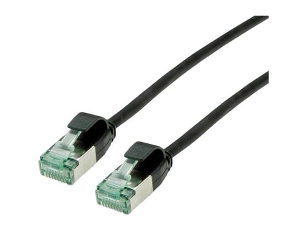 roline kierrätysmateriaali RJ45 (crossover) Verkkokaapeli Liitäntäkaapeli CAT 6A U/FTP 0,3 m Musta