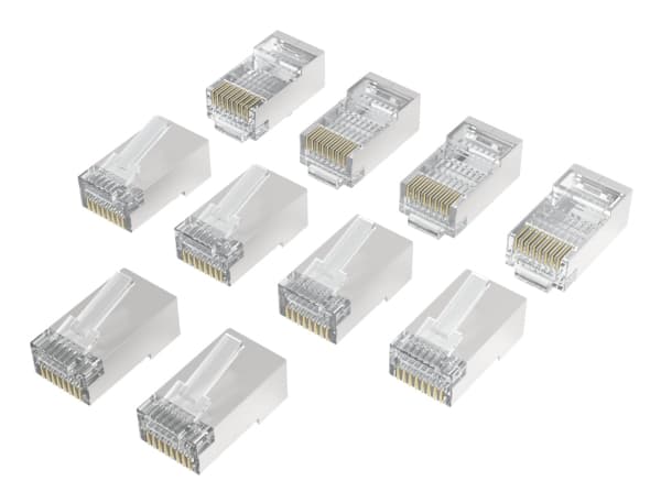 Hama 00300028, Cat6a, RJ-45, Sølv, Transparent