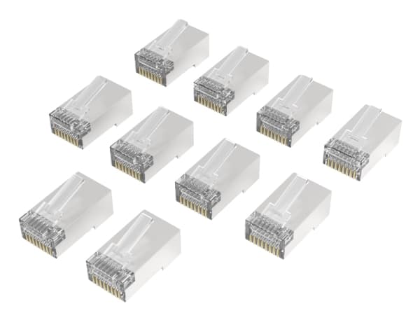 Hama 00300028, Cat6a, RJ-45, Sølv, Transparent