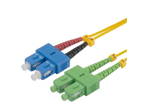 DELTACO - Verkkokaapeli - SC/UPC single mode (uros) - SC/APC single ...