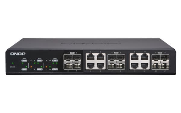 QNAP 12port 10Gbps Switch Desktop/Rackmount/Marvell