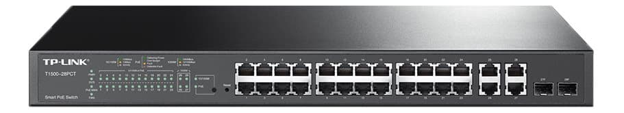 TP-Link 24-Port 10/100Mbps, 4-port Gigabit POE, Smart Switch, 2 SFP