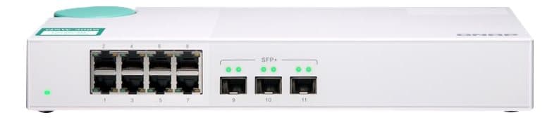 QNAP 10GbE Switch, 3-p 10G SFP+, 8-p GbE