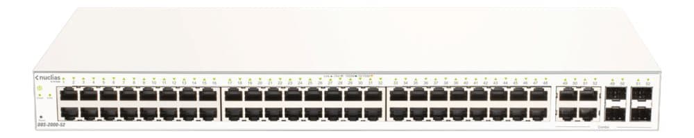 D-Link DBS-2000-52 - 52-Port Gigabit Nuclias Smart Managed Switch including 4x 1G Combo Po