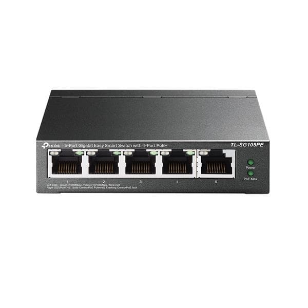 TP-Link 5-Port Gigabit Easy Smart Switch with 4-Port PoE+