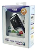Miniatyrbild 3 av 5: Atena CS62 US2-Port KVM Switch Svart