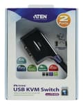 Miniatyrbild 4 av 5: Atena CS62 US2-Port KVM Switch Svart