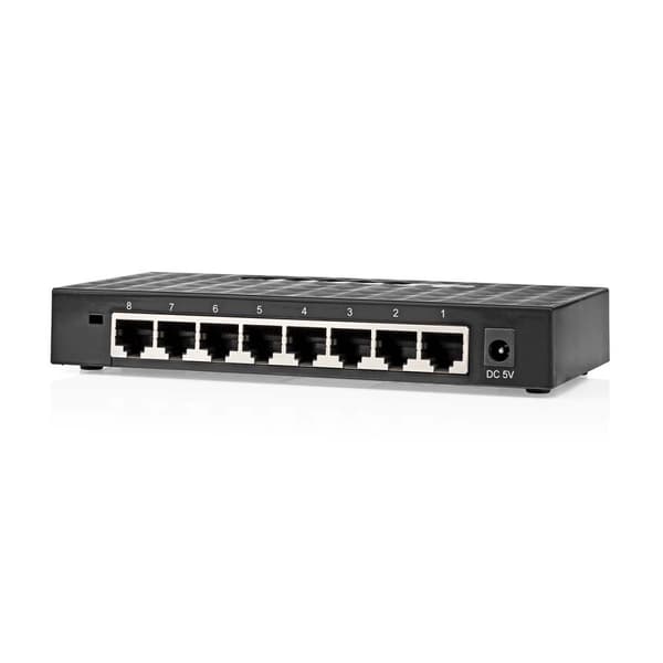 Nedis Nätverksomkopplare | Trådbunden hastighet: Gigabit | Antal Ethernet portar: 8