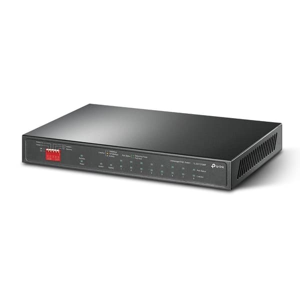 TP-Link 10-portars gigabitswitch för skrivbord med 8-portars PoE+