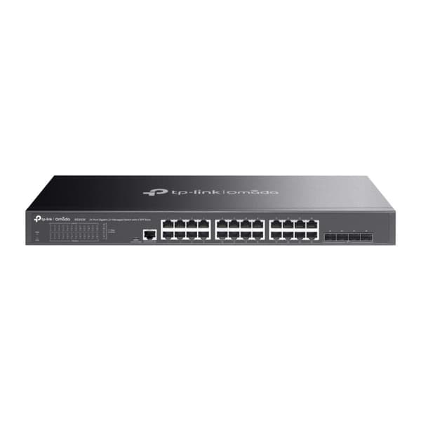 TP-Link JetStream 24-Port Gigabit L2 Managed Switch med 4 SFP-platser