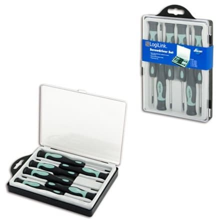 TRUSA scule surubelnite, LOGILINK, set: 1x T5 50mm, 1x T6 50mm, 1x T7 50mm, 1x T8 50mm, 1x T10 50mm, 1x T15 50mm, "WZ0021"