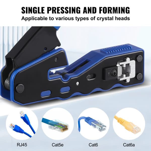 Krympeværktøj, RJ45/Cat5e/Cat6/Cat6a kompatibilitet, Mini ledningsskærer