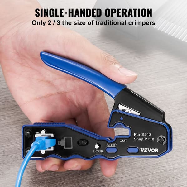 Krympeværktøj, RJ45/Cat5e/Cat6/Cat6a kompatibilitet, Mini ledningsskærer