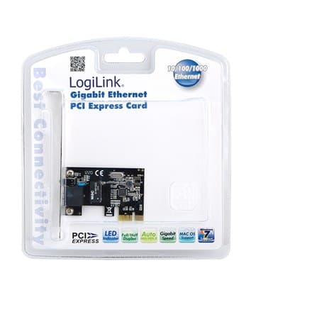 Logilink | Verkkosovitin | Ethernet | Nopea Ethernet | Gigabit Ethernet | PCI Express x1