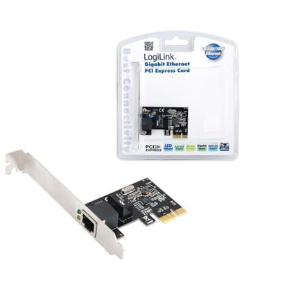 Logilink | Verkkosovitin | Ethernet | Nopea Ethernet | Gigabit Ethernet | PCI Express x1