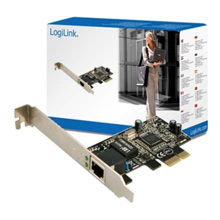 Logilink | Verkkosovitin | Ethernet | Nopea Ethernet | Gigabit Ethernet | PCI Express x1