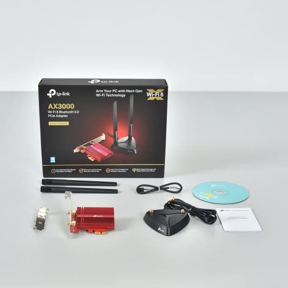 TP-LINK | AX3000 Wi-Fi 6 Bluetooth 5.0 PCIe -sovitin | TX3000E | 2.4GHz/5GHz | Antennityyppi 2xHigh Gain ulkoiset antennit | 574+2