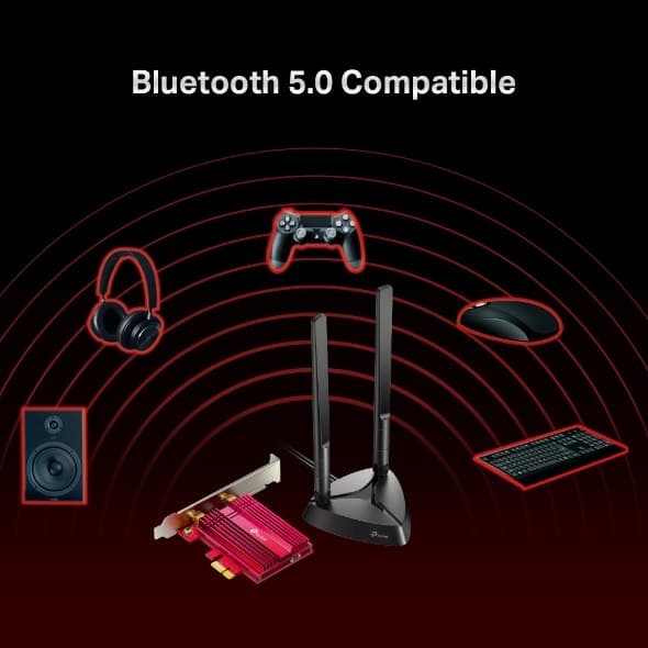 TP-LINK | AX3000 Wi-Fi 6 Bluetooth 5.0 PCIe -sovitin | TX3000E | 2.4GHz/5GHz | Antennityyppi 2xHigh Gain ulkoiset antennit | 574+2