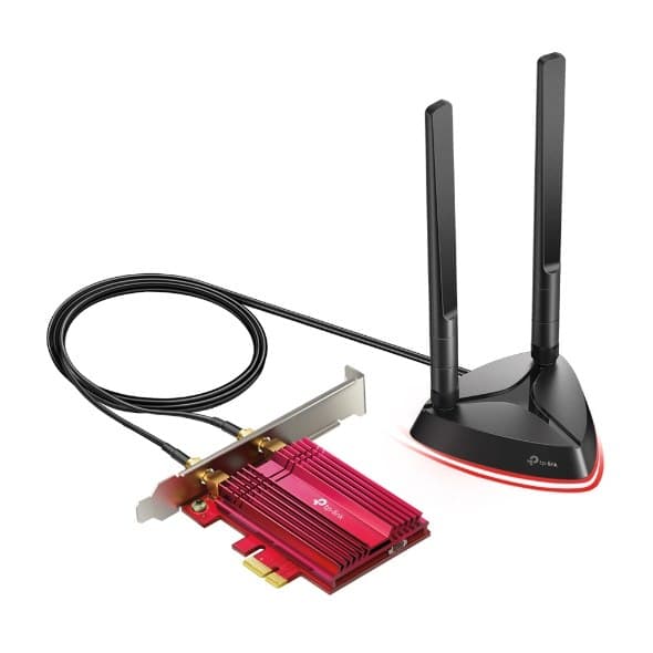 TP-LINK | AX3000 Wi-Fi 6 Bluetooth 5.0 PCIe -sovitin | TX3000E | 2.4GHz/5GHz | Antennityyppi 2xHigh Gain ulkoiset antennit | 574+2
