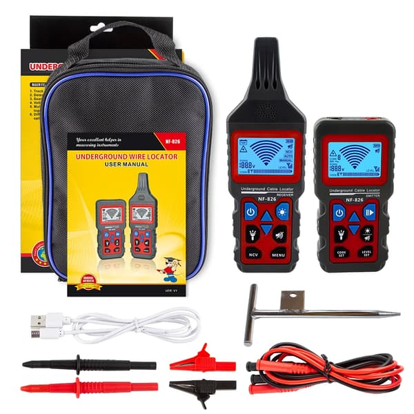 Underjordisk Kabel Locator, Multifunktionstest, CE Certificeret,NF-826