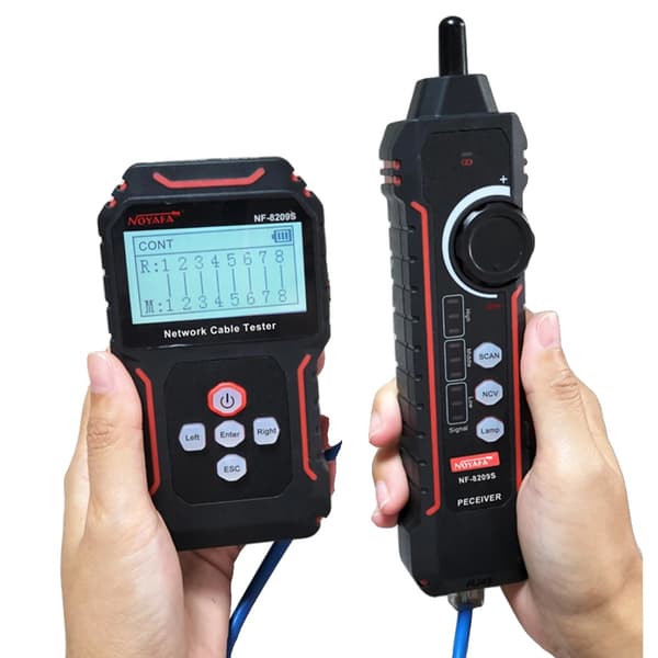 LAN-kabeltestare, LCD-display, mäter längd,Noyafa NF-8209S