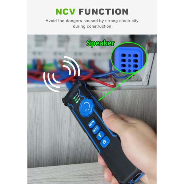 NOYAFA Optisk Trådmätare, Precision Optisk Effektmätare, Visuell Felplacering,Blå