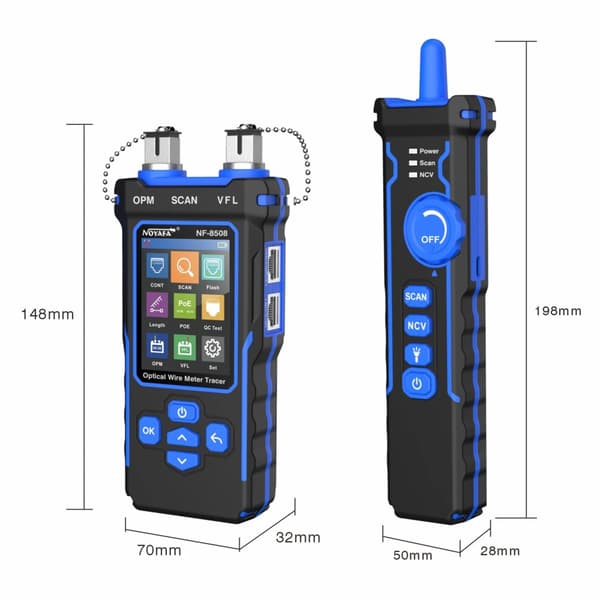 Optisk Ledningsmåler Tracer, Multifunktionelle Testfunktioner, Kompakt Design,A
