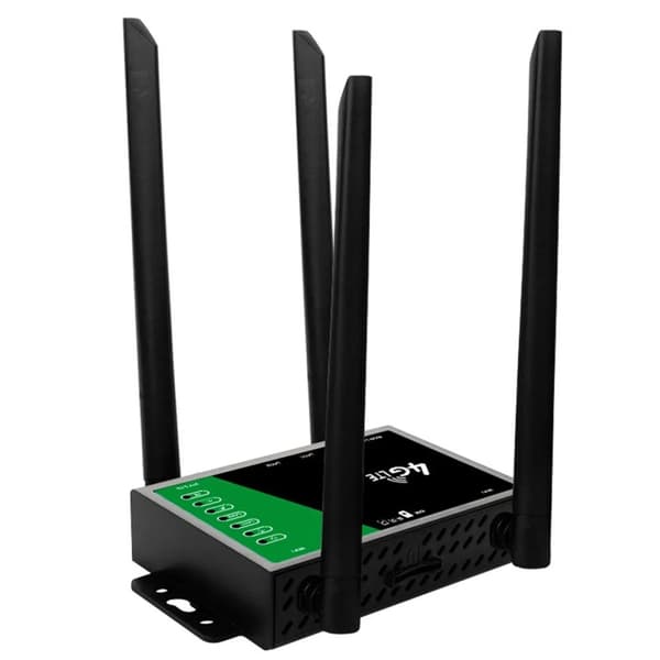 4G Industriel CPE Wifi Trådløs Router, 300Mbps Hastighed, Dobbelt Ethernet Porte,Asiatisk udgave, Ordinary antenna in Danish is "Almindelig antenne".