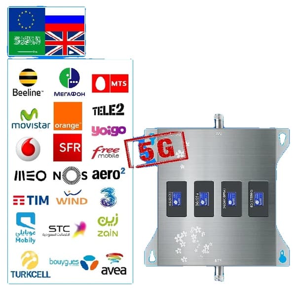 Solusignaalivahvistin, 5G-tuki, laaja taajuusalueyhteensopivuus,B20 B7 B3 B1
