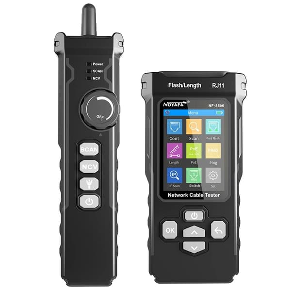 Verkkokaapelitesteri, POE-testaus, Pituuden mittaus,NF-8506