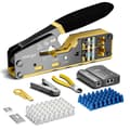 Miniatyrbillede 2 af 2: ZoeRax Crimp Værktøjssæt, 8 i 1 Multifunktion, Inkluderer Kabeltester,Cat6 Kit
