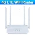 Miniatyrbillede 2 af 2: 4G LTE WiFi-router, 150 Mbps datahastighed, 4 eksterne antenner, kablet forbindelse glattere,EU-stik, 4G WIFI-router