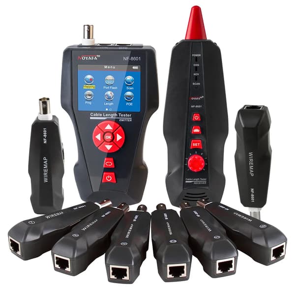 Netværkskabeltester, Multifunktionel, LCD-skærm, NF-8601W