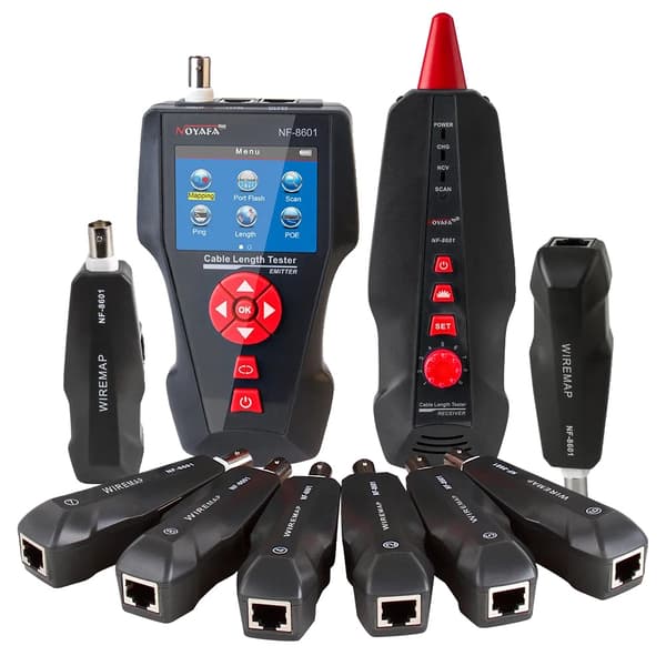 Netværkskabeltester, Multifunktionel, LCD-skærm, NF-8601W
