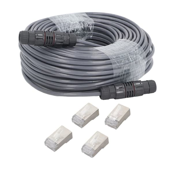 Starlink Kabel, IP68 Vandtæt, Maksimal Længde 225ft, Understøtter 1000M Protokol,A