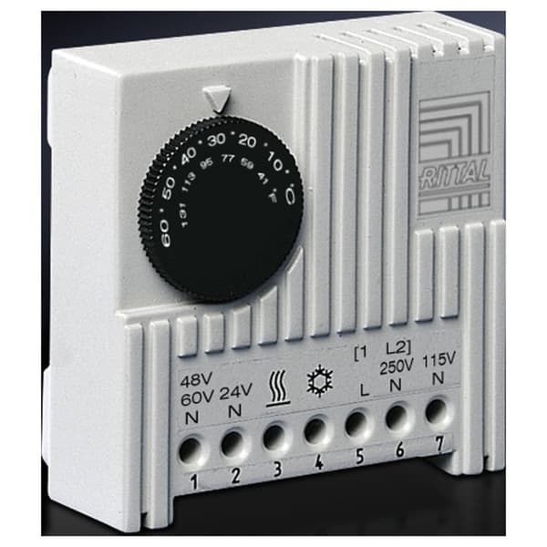 Rittal 3110.000 19 tum Temperaturregulator Grå