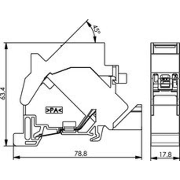 Telegärtner 100021379 Bärskeneadapter DIN-skena Bare PCB Ljusgrå