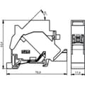 Miniatyrbild 2 av 4: Telegärtner 100021379 Bärskeneadapter DIN-skena Bare PCB Ljusgrå