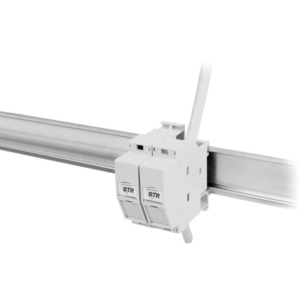 Metz Connect 130B127003-E Nätverksuttag DIN-skena CAT 6A Grå-vit (RAL 7035)
