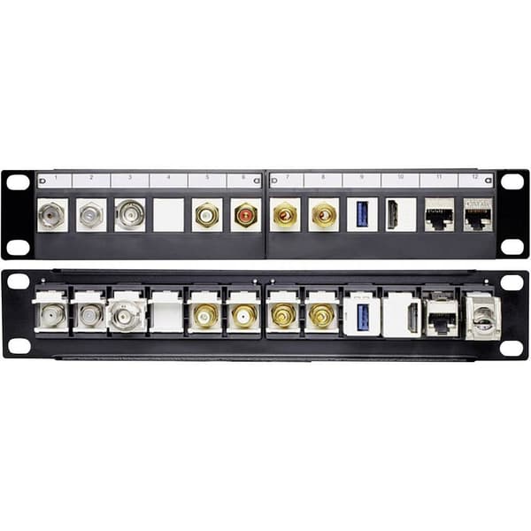 Delock 43259 16 + 4 Port Nätverk Patchpanel 254 mm (10) Bare PCB 1 U Obestyckad