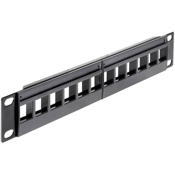 Delock 43259 16 + 4 Port Nätverk Patchpanel 254 mm (10) Bare PCB 1 U Obestyckad